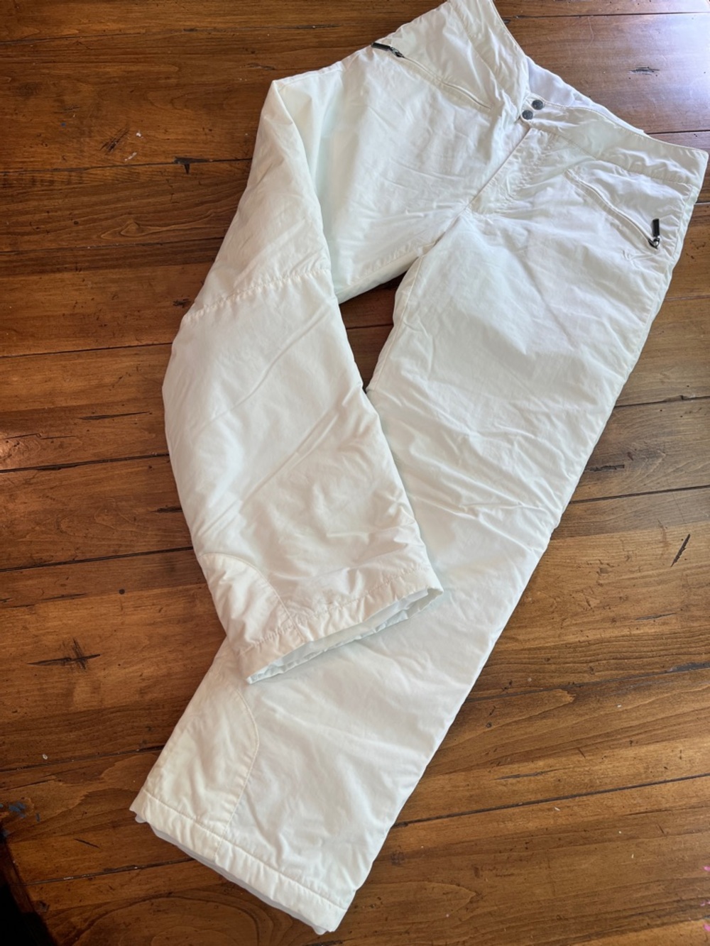 White Sierra White Ski Pants with Branded Waist Tag